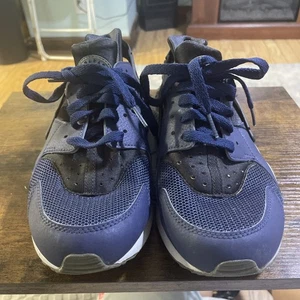 Nike Air Huarache Running Shoes Mens Size 8 Midnight 318429-409 - Picture 1 of 7