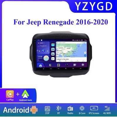 For Jeep Renegade 2016-2020 Multimedia GPS Auto Radio Stereo Navigation Car DVD - Image 1 of 4