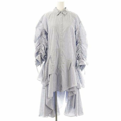 OFF WHITE abito snidel 23SS volume elehem 0 blu chiaro grigio scuro bianco sporco DO usatof7