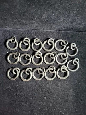 Anéis de vara de cortina de ferro forjado cortina com anéis pendurados 2 polegadas - Conjunto de 17 - Imagem 1 de 4