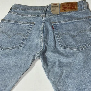 Levis 505 Jeans Herren 30x32 blau normal gerade helle Waschung Stretch 5 Pocket Neu mit Etikett - Bild 1 von 8