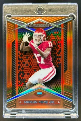 2023 Wild Card Alumination Draft Retail Marvin Mims Jr. Rainbow Orange #19/20 - Image 1 of 2