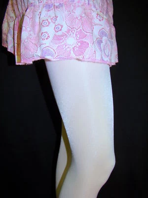 Fantasia de Halloween brilhante uniforme meia-calça Hooters branco alto brilho Peavey D L - Imagem 1 de 4