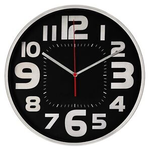 Hama Wanduhr Emotion 30cm geräuscharm Uhr ohne Tickgeräusche Küchenuhr lesbar
