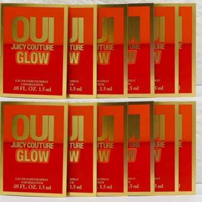 12X OUI GLOW by Juicy Couture Eau de Parfum EDP Muestra Spray Vial 0.05 oz/1.5 ml Foto 1 de 4
