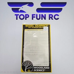 Gráficos modelo Woodland Scenics MG725, letras góticas, plateados - Imagen 1 de 1