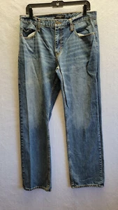 Banana Republic Jeans Mens 33x32 Straight Fit Blue Denim (Actual 📏 32x30) - Picture 1 of 9