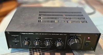 Realistic RadioShack MPA-30 32-2034 Public Address Amplifier 20-Watt Mixer - Image 1 of 4