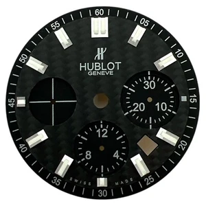 Original Hublot Big Bang 44 mm esfera Geneve negro carbono y plata 301.CI.1770.RX - Imagen 1 de 4