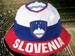 Slowenien Sonnenhut Fan Unigröße WM EM Fan + NEU + SLOVENIA Sunhat Fisherhut Hut - Picture 1 of 1