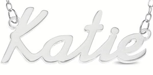Collar Plata Esterlina 925 Nombre KATIE Mujer Niñas Colgante Regalo Listo Stock - Imagen 1 de 5