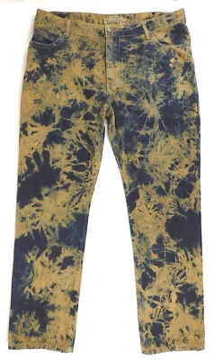 Robin's Jean Men's Black & Gold Jeans Studded Pockets BRNSNAKE MOTOR 40 x 32 - Image 1 of 4