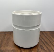 Vintage Heller Ice Bucket, Sergio Asti, 1970s Post Modern, Made in Italy, White