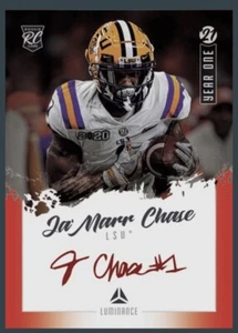 DIGITAL CARD Panini Blitz 2021 JaMarr Chase RC Luminance Red Rookie Auto - Bild 1 von 3