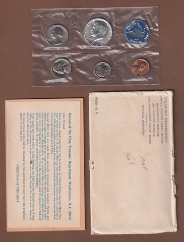 1965 United States Mint Proof Set - 5-Coins - 📈📈📈 Cover