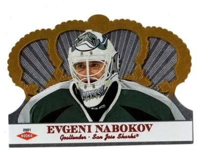 2000-01 Pacific Crown Royale PROMO SAMPLE #140 Evgeni Nabokov RC SAN JOSE SHARKS - Image 1 of 2