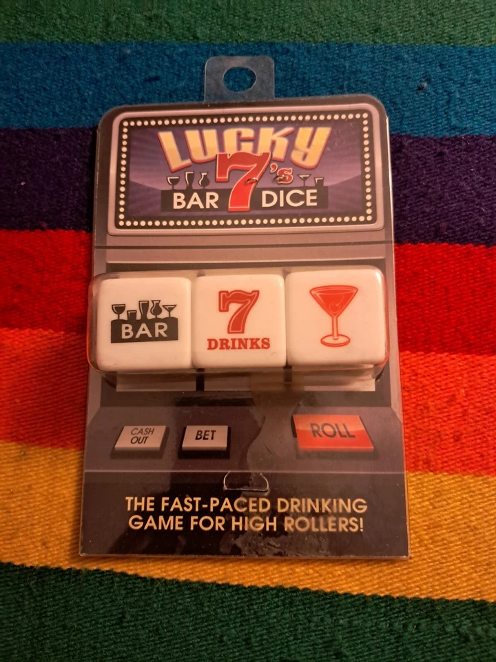 NUEVO/SELLADO Lucky 7's Bar Dados "Juego de beber para grandes apostadores" Juego de dados para adultos Foto 1 de 1