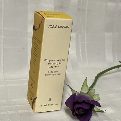 Máscara limpiadora profunda de poros de argán y piña batida Josie Maran 2 oz nueva/sellada Foto 1 de 4