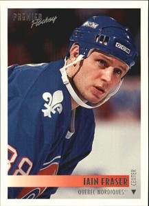 1994-95 Topps/OPC Premier Nordiques Hockey Card #7 Iain Fraser