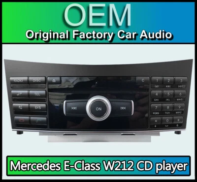 Mercedes E-Class CD player stereo radio, Mercedes W212 A2129003908 CQ-MP3870GA - Image 1 of 4