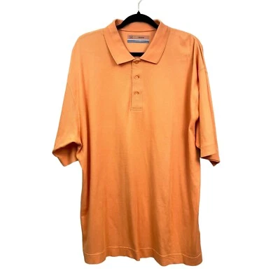 Cutter & Buck Polo Shirt CB Dry Tec Short Sleeves Stitched Logo Orange Men Sz XL - Image 1 of 4