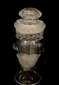 Antique American Pattern Glass Dakota Apothecary Jars - Picture 1 of 5