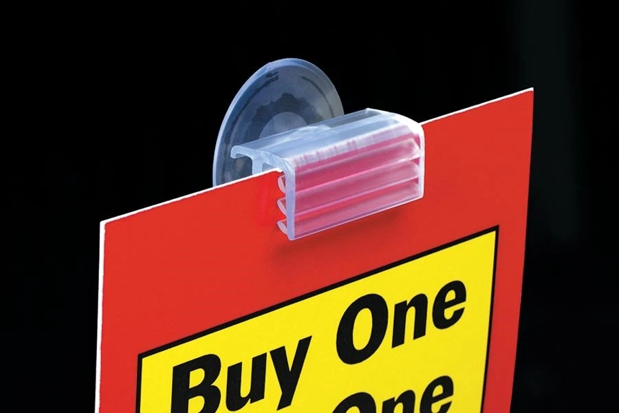 Suction Cup Sign Holders- Window Sign Holders -10 Pieces - Image 1 of 2