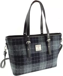 Glen Appin Tartan Tweeds Harris Tweed Large Tote Bag Spey LB1028 - Picture 1 of 1