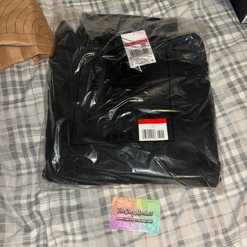 *NUOVO E AUTENTICO* L LARGE Supreme Jordan Tricot Track Jacket Nero
