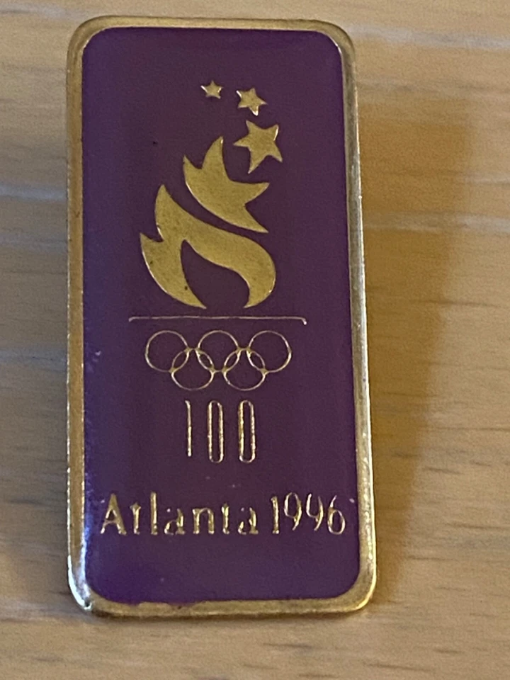 ATLANTA 1996  - RED OLYMPIC  LOGO PIN , - Image 1 of 1