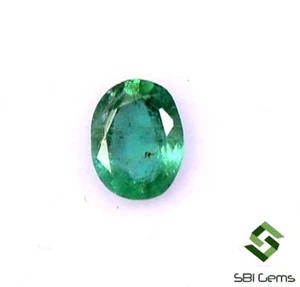 5x4 mm Certified Natural Emerald Oval Cut 0.30 Cts Untreated Loose Gemstone - Bild 1 von 5