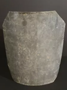 Vtg Single Maple Syrup Sap Bucket Lids Cover Shabby Tin Galvanized Sugarshak (A) - Picture 1 of 4