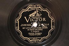 COUNTRY JIMMIE RODGERS My Little Old Home Down In New Orleans VICTOR 21574