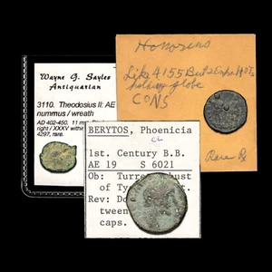 1x 300 BC - 600 AD Identified Ancient Greek or Roman Coin, with Attribution Flip - Picture 1 of 2