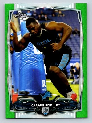 2014 Topps Chrome #215 Caraun Reid Green Refractor - Image 1 of 2