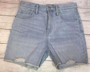 Old Navy Girls High-Rise Slouchy Strait Built-In Tough Jean Shorts Size 14 - Picture 1 of 4