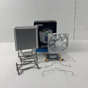 SAMA Aluminum Addressable RGB Cpu Air Cooler 120mm Cooling Fan 4 Heat Pipe - Photo 1/7