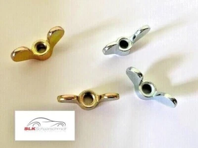 Flügelmuttern DIN 315 Flügelmutter  Gelb oder Weiß verzinkt M5 M6 M8 M10 - Bild 1 von 2