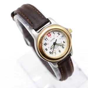 GENEVE Swiss Made Watch Womens Gold Tone Stainless Steel Classic White Dial rare - Picture 1 of 8