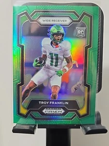 Selecciones del draft de Prizm 2024 #119 Troy Franklin (RC) verde Prizm Oregon combinación de colores - Imagen 1 de 6