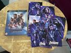 Avengers: End Game 4K UHD+Blu-Ray Zavvi Lenticular Excusive Steelbook+Post Cards