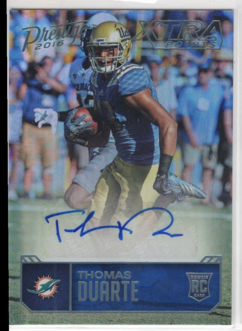 2016 Prestige Rookie Autographs Xtra Points Platinum #90 Thomas Duarte Auto /25 - Image 1 of 1