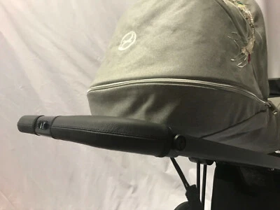 Cybex PRIAM V1/V2 Echtleder Griff & Bügelbezüge 2-teilig Ersatzset Schwarz - Bild 1 von 2