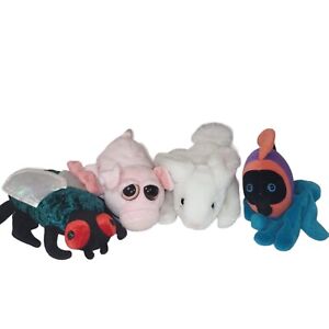 Caltoy Plush Creations Lot 4 Glove Hand Puppet Fly Pig Bunny Tropical Fish