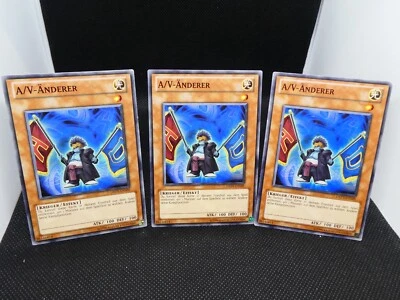 Yugioh Playset 3x A/V Änderer DREV DE005/ Common/ Deutsch/ Near Mint/ EXC - Bild 1 von 3