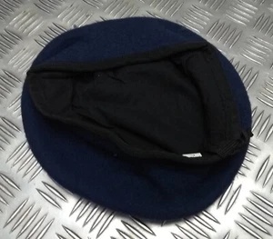 Blue Woollen Beret Genuine Hobson London Military Manufactures Sample 7 1/2 - Picture 1 of 2
