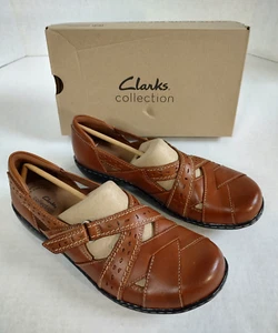 Clarks Ashland Spin Q Slip-On Womens Loafer Shoes Tan Size US 8.5 W NIB EU 39.5W - Picture 1 of 8