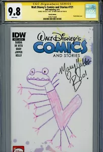 WALT DISNEY'S COMICS #721 Auténtico Firmado y Boceto MARY GIBBS ""BOO"" (CGC SS 9.8) - Imagen 1 de 2