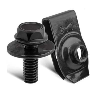 Болты и зажимы U-гайки для кузова грузового автомобиля GM M6-1,0 x 20 мм, шестигранник 10 мм -20 шт. (10ea) - Изображение 1 из 4