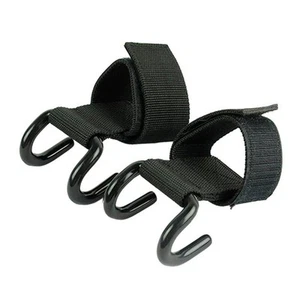 Weightlifting Barbell Double Hook Fitness Man Wrist Strap - Picture 1 of 6